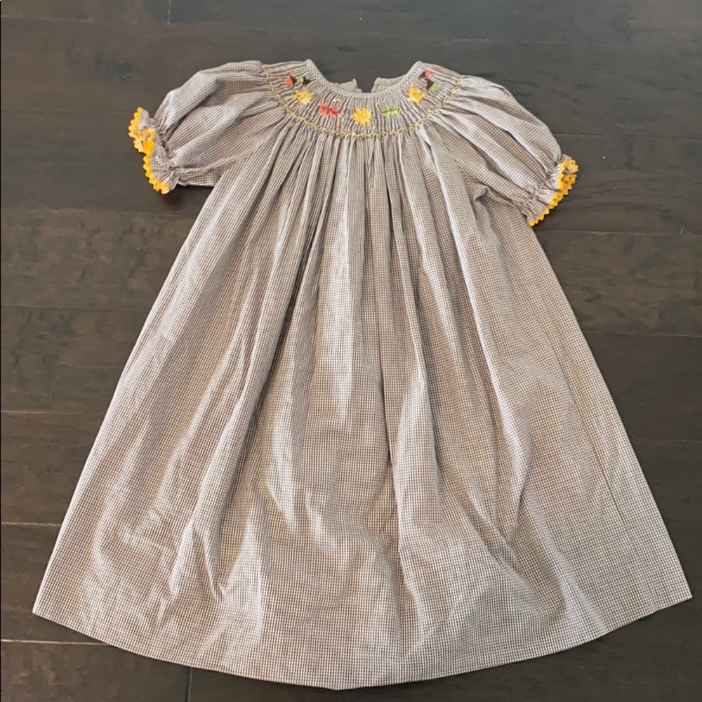 Girls Fall Smocked dress
